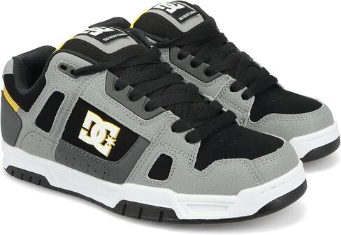 حذاء تزلج رجالي من DC Stag منخفض الرقبة، أسود/رمادي/أزرق، 11.5 in Kuwait
