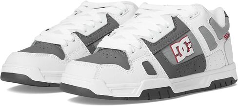 DC Men's Stag Low Top Skate Shoe, Black/Grey/Blue, 11.5 in Saudi Arabia