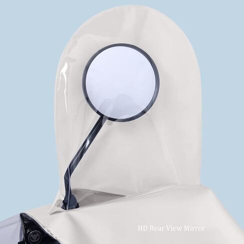 Waterproof rain poncho, Electric bike rainwear, Universal Mobility Cape Cover Rainwear Cycling Hooded Poncho with Mirror for E-bikes,Motorcycles Scooters(Orange,4X-Large) in Saudi Arabia