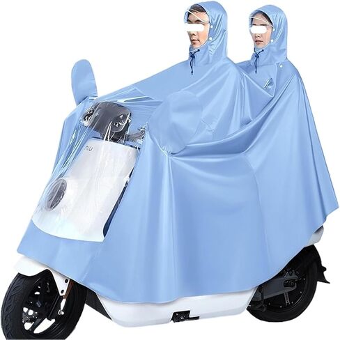 Waterproof rain poncho, Electric bike rainwear, Universal Mobility Cape Cover Rainwear Cycling Hooded Poncho with Mirror for E-bikes,Motorcycles Scooters(Orange,4X-Large) in Saudi Arabia