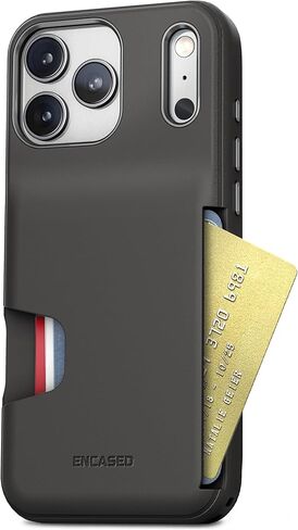 مغلف لـ iPhone 17 Pro Max Wallet Case (سلسلة ذاكرة التخزين المؤقت) - حالة هاتف واقية مع فتحة حامل البطاقة المدمجة (أسود) in Kuwait