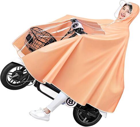 Dioche Bike Poncho Mobility Electric Scooter Rain Poncho | Reusable Full Body Long Rain Coat for Adults | Lightweight & Portable Gear in Saudi Arabia