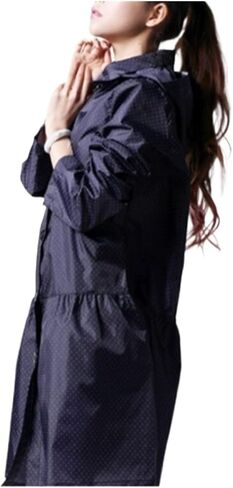 Raincoat Waterproof Rain Poncho Reusable Unisex Men Women Long Clear Rain Wear in Kuwait