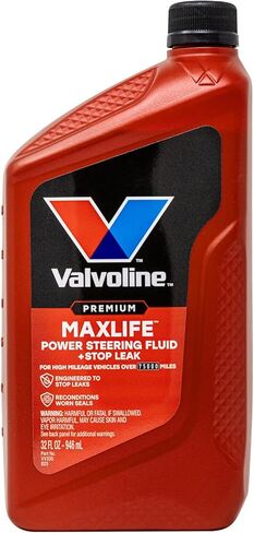 سائل التوجيه المعزز Vavoline MaxLife PS وSL مع توقف التسربات، ويمنع تآكل الرغوة والأكسدة لـ Meets GM 1050017، وChrysler 5931، وFord M2C195-A، 32oz in Saudi Arabia