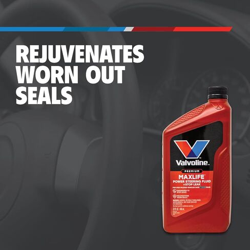 سائل التوجيه المعزز Vavoline MaxLife PS وSL مع توقف التسربات، ويمنع تآكل الرغوة والأكسدة لـ Meets GM 1050017، وChrysler 5931، وFord M2C195-A، 32oz in Saudi Arabia