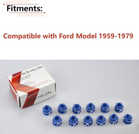 RLB-HILON 12PCS Window Regulator Roller Compatible with Ford Models, for 1959 to 1979 Year, for C0AB-6423240-B in Saudi Arabia