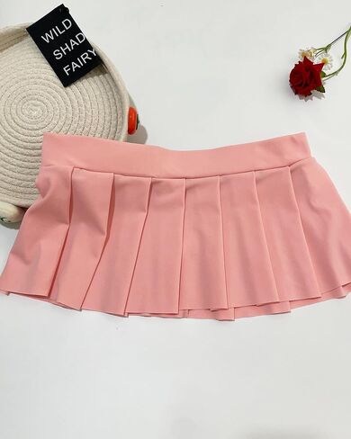 Mens Sexy Mini Pleated Skirt, Sissy Costume Skirt School Girl Lingerie Outfit for Role Playing in Kuwait