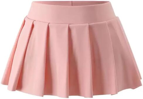 Mens Sexy Mini Pleated Skirt, Sissy Costume Skirt School Girl Lingerie Outfit for Role Playing in Kuwait