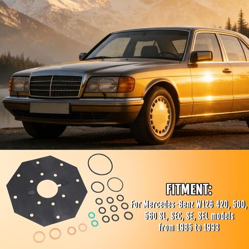 مجموعة إعادة بناء موزع الوقود Motoparty لسيارة Mercedes Benz W126 420 500 560 SL SE لاستبدال رقم OEM 0438101018 المطاط المفلور in Saudi Arabia