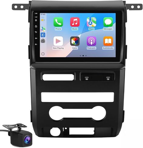 Stereo Awesafe Car Ford F150 2009 2010 2011 2012 (Auto AC Only) ، استبدال راديو Car الشاشة باللمس مع Carplay Android Auto GPS Navigation Am FM in Kuwait