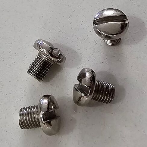 Grip Screws for Colt Mustang 4 Pack | Nickel Plated Hardened Steel | Slotted Head | Fits Pocketlite, Plus II, Government .380 in Saudi Arabia