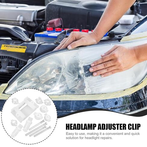 1set Car Headlight Adjuster Screw and Clip Repair Kit for and Easy Installation Precise Alignment Compatible Various Models in Saudi Arabia
