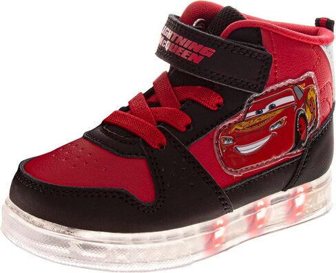 Boys High Top Sneakers Light Up Shoes for Boys Hightop LED Shoes Cars Paw Patrol Spiderman Monster Jam Sonic (Size: 6-10 Toddlers / 11-12 Little Kids) in Kuwait