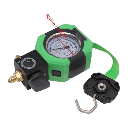 مقياس التبريد Eujgoov HVAC مع ضوء LED لأداة إصلاح خط التيار المتردد R410A R32 0-500 PSI in Kuwait