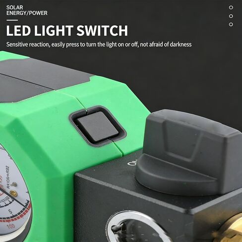 مقياس التبريد Eujgoov HVAC مع ضوء LED لأداة إصلاح خط التيار المتردد R410A R32 0-500 PSI in Kuwait