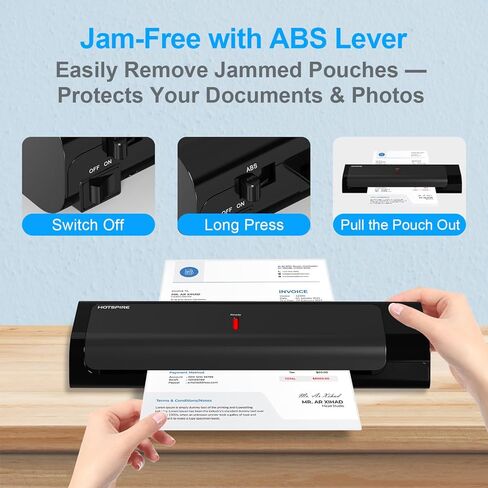 جهاز تغليف حراري OL253 للمعلمين والمكاتب المنزلية، جهاز تغليف سطح المكتب سريع التسخين مع تغليف ناعم وخالي من الفقاعات، يناسب أكياس بحجم A4 وLetter، سعة 3-5 مل in Kuwait