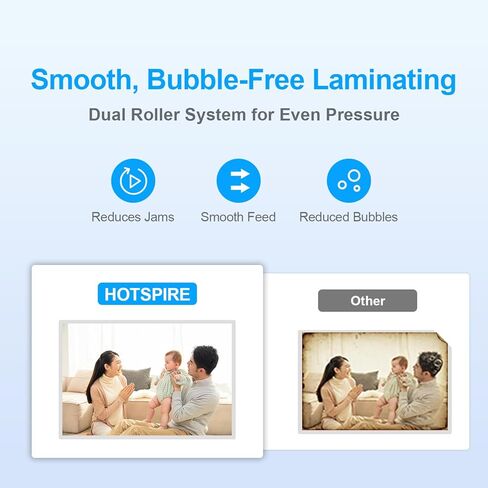 جهاز تغليف حراري OL253 للمعلمين والمكاتب المنزلية، جهاز تغليف سطح المكتب سريع التسخين مع تغليف ناعم وخالي من الفقاعات، يناسب أكياس بحجم A4 وLetter، سعة 3-5 مل in Kuwait