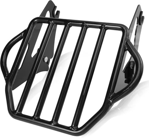 Black Detachable Two-Up Luggage Rack Motorcycle Rear Mounting Rack for Harley Touring Street Glide Road King Road Glide Electra Glide CVO Limited Custom 2009-2025 in Saudi Arabia
