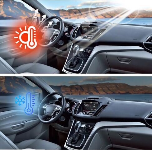 2Pack Car Window Film, Sun Visor Strip Tint Film, Auto Tint Film, Car Front Windshield Protect Shade Sticker, Windshield Solar Protection Film for Shading and Filtration (Gradient Golden) in Saudi Arabia