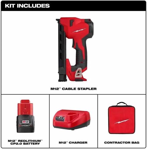 جديد 2448-21 لمجموعة دباسة الكابلات اللاسلكية Milwaukee M12 أحمر/أسود in Saudi Arabia