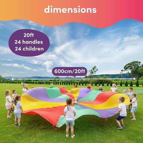 THE TWIDDLERS Rainbow Parachutes 12FT/ 20FT in Kuwait