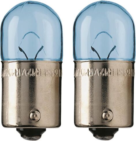 Flosser المتوهجة R10W 10W 1402533 BA15s G18 أبيض دافئ عكسي خلفي خلفي لخريطة وقوف السيارات الأمامية استبدال لمبات الإضاءة (عبوة من 2) صنع في ألمانيا in Kuwait