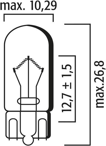 جهاز تنظيف الأسنان المتوهج 194NA 194A WY5W 5W W2,1X9,5D T10 Amber DRL استبدال لمبة الإضاءة الجانبية لوقوف السيارات (عبوة من 2) صنع في ألمانيا in Kuwait