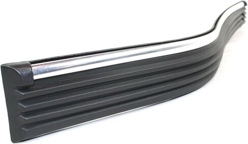 زوج شريط تأثير المصد الأمامي البديل متوافق مع GMC C1500 C2500 C3500 K1500 K2500 K3500 (V8 GAS) قطعتين أسود مع شريط كروم in Kuwait