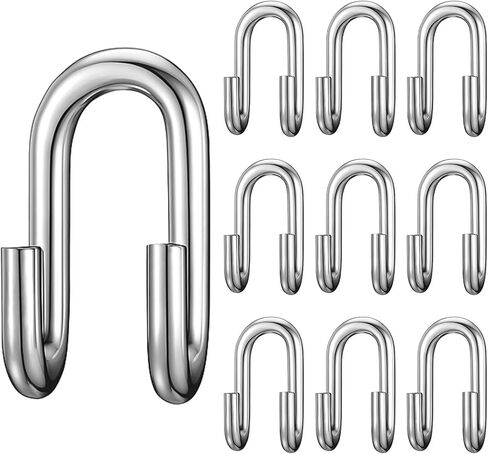 10 Pack Tire Chains Hooks Snow Heavy Duty 1/4" Cross Chains Hook Stainless Steel Chain Repair Hook for Light Trucks and Suv in Saudi Arabia