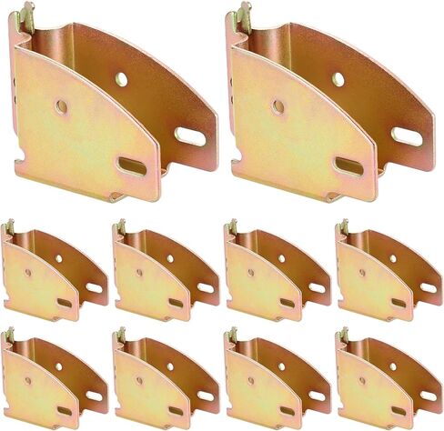 10 Pack E-Track Wood Beam Socket Fittings, Zinc-Coated Steel Shelf Brackets for 2x4 2x6 Lumber, E-Track Accessories for Cargo Trailer Storage & Load Support in Saudi Arabia