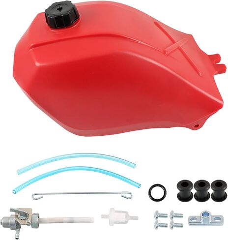 LABLT Plastic Gas Fuel tank Red Replacement for Honda ATC250 Atc 250SX 1985-1987 in Saudi Arabia