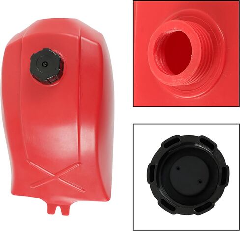 LABLT Plastic Gas Fuel tank Red Replacement for Honda ATC250 Atc 250SX 1985-1987 in Saudi Arabia