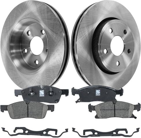 مجموعة قرص الفرامل الأمامية البديلة والوسادة (عجلتين) تناسب دوّارات جيب جراند شيروكي 5.7L V8 (2011) 330 مم in Saudi Arabia