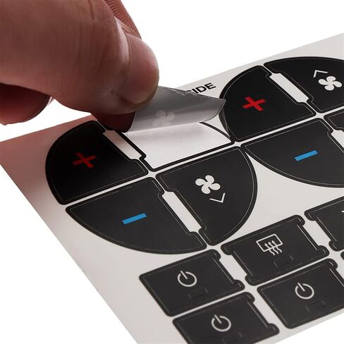 31 زر AC Dash Button ملصقات لاصقة، CD راديو الصوت مكيف الهواء زر إصلاح ملصق مناسب لEnclave AvalancheAC Dash لوحة التحكم في المناخ زر ملصق in Saudi Arabia