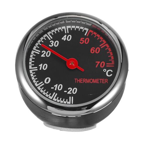 Car Dashboard Thermometer Mini Mechanical Vehicle Temperature Gauge Waterproof with Backlit for Easy Night Reading and Simple Installation No Drilling Required in Saudi Arabia