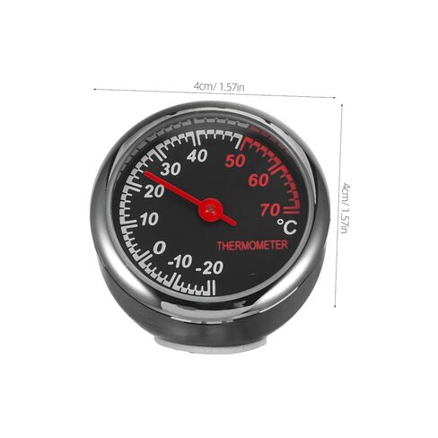 Car Dashboard Thermometer Mini Mechanical Vehicle Temperature Gauge Waterproof with Backlit for Easy Night Reading and Simple Installation No Drilling Required in Saudi Arabia