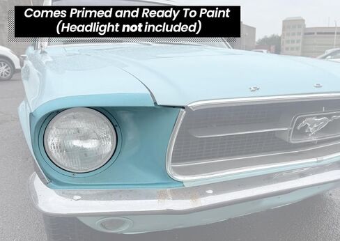 Headlight Bucket Assembly Housing Passenger Side RH for 1967-1968 Ford Mustang in Saudi Arabia