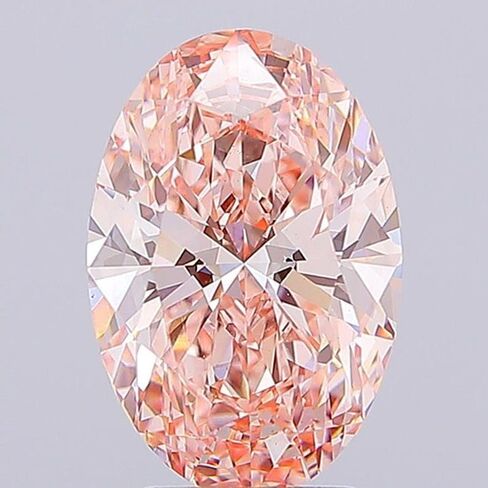 2.50 قيراط من ألماس Lab Grown Diamond، VS1 قطع بيضاوي فاخر من الألماس الوردي السائب لصناعة المجوهرات الثمينة | خواتم الخطبة، القلادة، السوار والقلادة in Kuwait