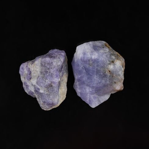 قطعتان من بلورات هاكمانيت الطبيعية التفاعلية للأشعة فوق البنفسجية، أحجار خام، أحجار كريمة خشنة بالجملة، مستلزمات صناعة المجوهرات، كابينة، تلميع، قطع، صناعة يدوية، الحرف اليدوية، مجموعة الأحجار الكريمة (20+ مم) in Kuwait