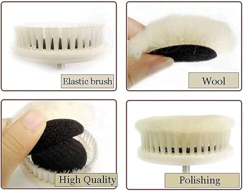Electric Shoe Polisher with Adjustable Speed – Dual Soft Heads for Cleaning & Polishing, Shoe Shine Machine Kit for Shoes, Bags, Leather & Upholstery in Saudi Arabia