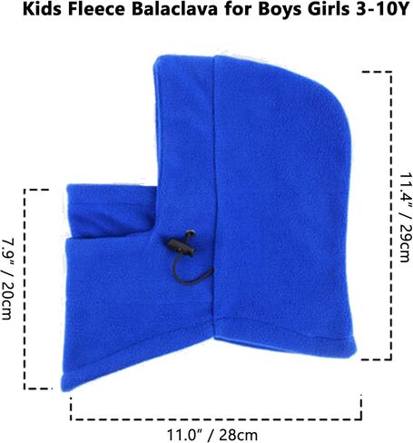Kids Winter Hats Balaclavas Headwear Fleece Beanie Trooper Cute and Plush Warm Hat for Boys Girls 3-10T in Kuwait