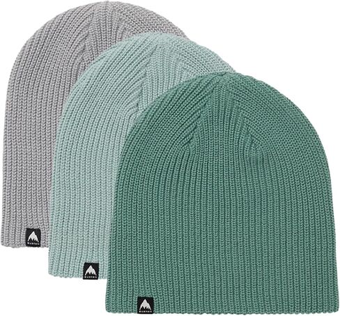Burton Kids’ 3-Pack Recycled DND Beanie – Unisex Warm Winter Knit Hat for Boys & Girls – One Size in Saudi Arabia