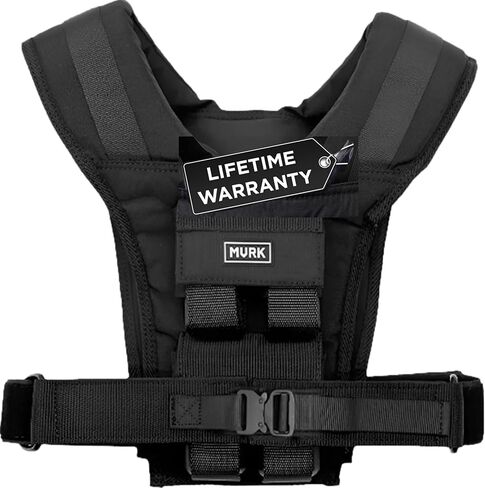 MVRK Adjustable Weighted Vest Men 35lbs - Weighted Workout Vest With Iron Weights, Heavy Duty Weighted Exercise Vest For Functional Training, Slim Design Weighted Running Vest, Weight Vest for Men and Women in Kuwait