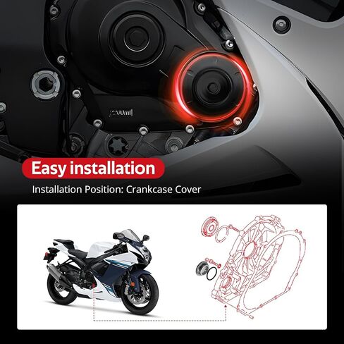JAVK Black Crankcase Cover Plug O Ring for Suzuki QuadSport Z 400 250 QuadRacer 450 QuadSport 90 DR250 350 650 GSX 600 750 1000 Haya-busa Bandit B-King V-Strom Inazuma O.E.M# 09259-36021 in Kuwait