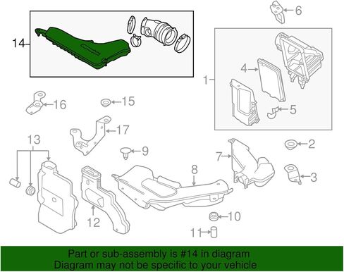 Genuine Nissan Parts - Air Duct (16576-4BA3A) in Saudi Arabia