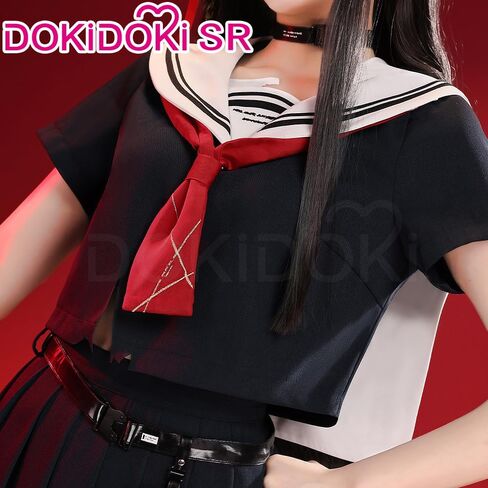 كيرا كيرا تشيسا أزياء تنكرية Doki-SR لعبة ويذرينج ويفز تشيسا كوسبلاي أسود JK زي الهالوين in Saudi Arabia
