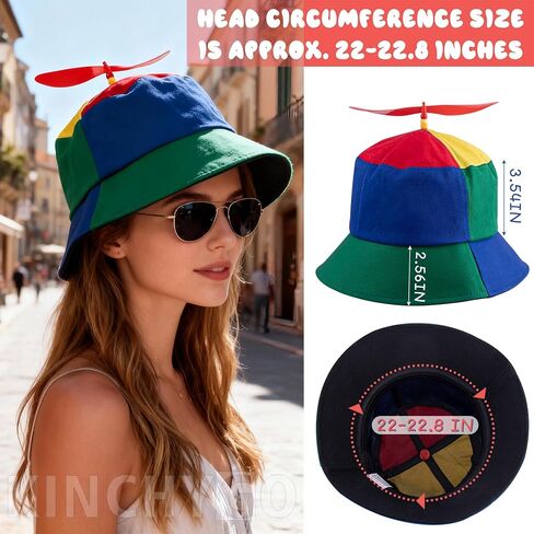 مضحك الكبار قبعة دلو قبعة المروحة مع المروحة الحمراء in Kuwait