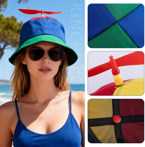 مضحك الكبار قبعة دلو قبعة المروحة مع المروحة الحمراء in Kuwait