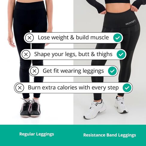 Skinnify Resistance Band Leggings for Women in Saudi Arabia