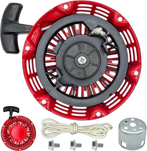 GX160 Pull Start Assembly GX120 GX200 Recoil Starter Pull Rope String with Pully Cup for Honda Rolair Blackmax and Clones in Saudi Arabia